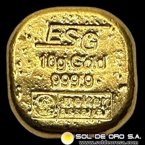 ESG / VALCAMBI - 10 GRAMOS - BARRA DE ORO 999