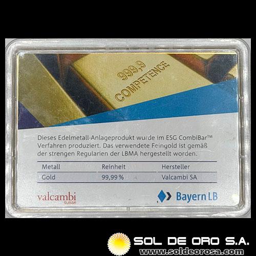 ESG / VALCAMBI - 50 GRAMOS - COMBIBAR DE ORO 999