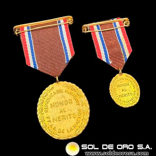 REPUBLICA DEL PARAGUAY - HONOR AL MERITO - ABNEGACION Y SACRIFICIO - CONDECORACIONES DEL PARAGUAY