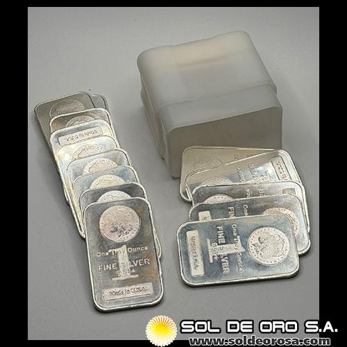 ESTADOS UNIDOS DE AMERICA - HIGHLAND MINT - MORGAN - TUBO DE 20 ONZAS DE PLATA PURA