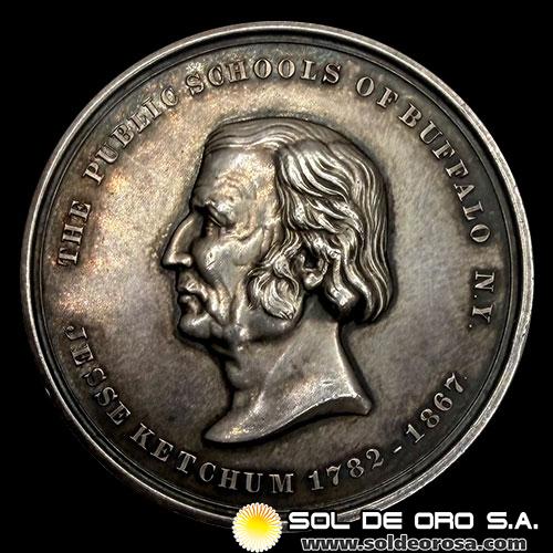 ESTADOS UNIDOS DE AMERICA - JESSE KETCHUM - THE PUBLIC SCHOOL OF BUFFALO NEW YORK - MEDALLA DE PLATA .900