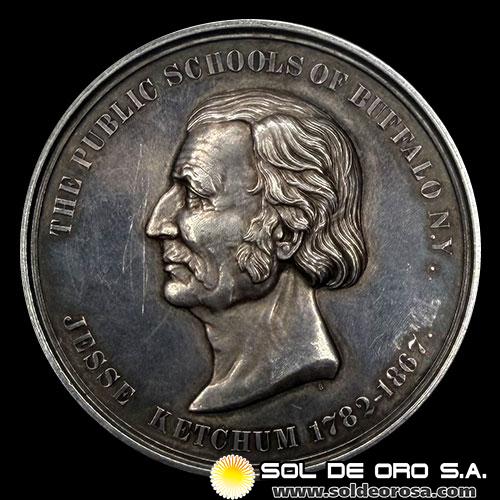 ESTADOS UNIDOS DE AMERICA - JESSE KETCHUM - THE PUBLIC SCHOOL OF BUFFALO NEW YORK - MEDALLA DE PLATA .900