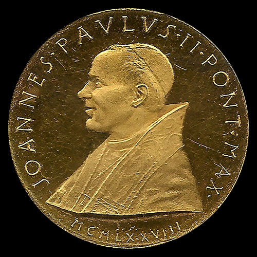 CIUDAD DEL VATICANO - S.S. JOHANNES PAULUS II PONT MAX - MEDALLA DE ORO