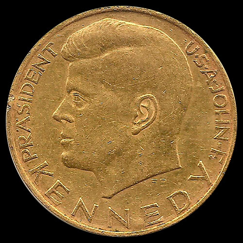 REPUBLICA FEDERAL DE ALEMANIA - JOHN F KENNEDY - MEDALLA DE ORO 900