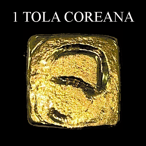 BARRA COREANA - 1 TOLA - BARRA DE ORO 24K/999