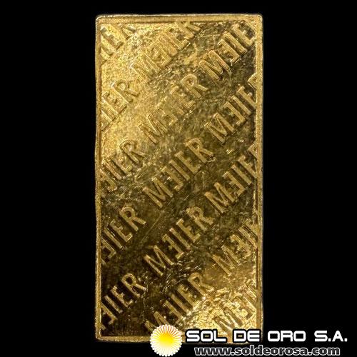 MEIER REFINING - 61.9 GRAMOS - BARRA DE ORO 24K