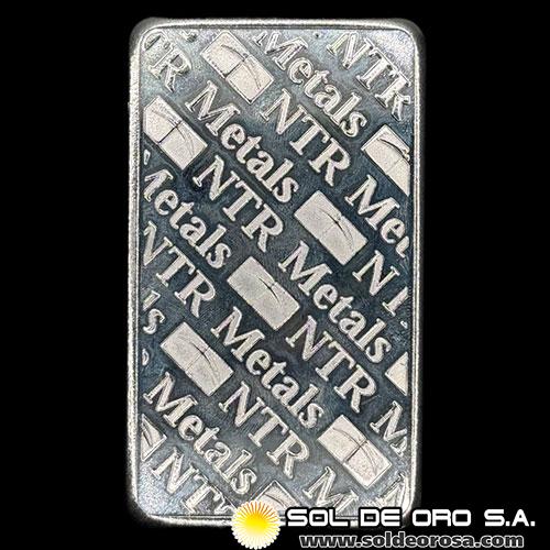 NTR METALS - 10 OUNCES - BARRA DE PLATA 999