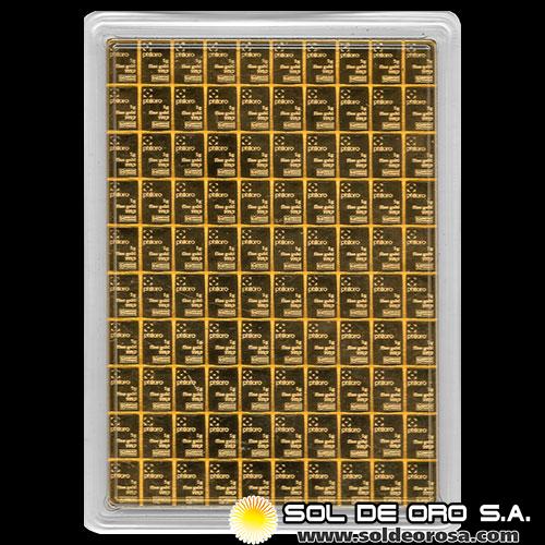 PHILORO - COMBIBAR DE 100 GRAMOS - BARRA DE ORO 24K