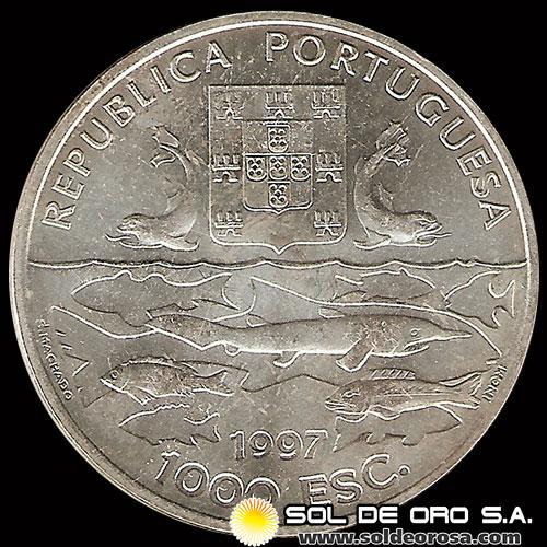 NA4 - PORTUGAL -MONEDA DE PLATA 1.000 ESCUDOS - 1997