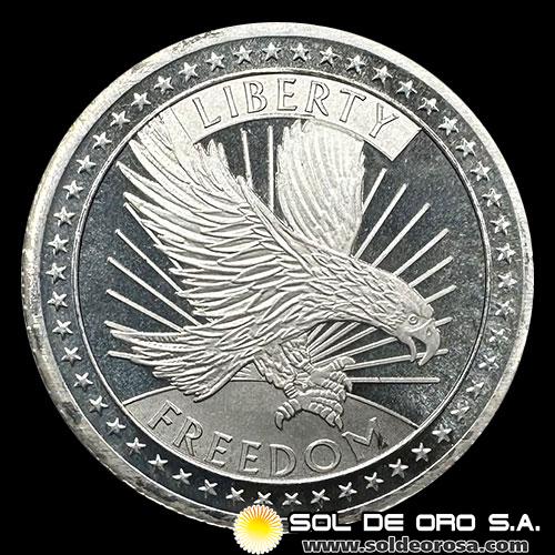 ESTADOS UNIDOS DE AMERICA - SD BULLION - FREEDOM - 1/2 ONZA DE PLATA PURA