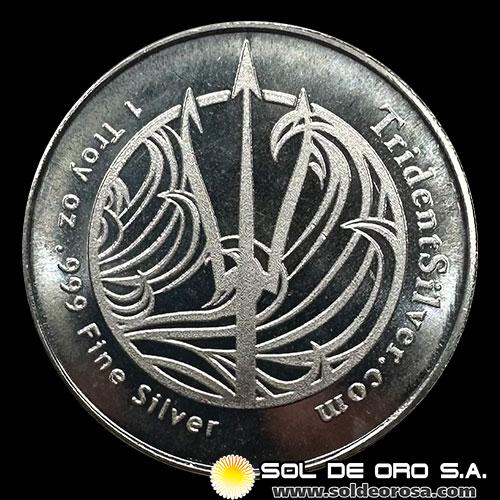 TRIDENT SILVER - POSEIDON - ONZA DE PLATA