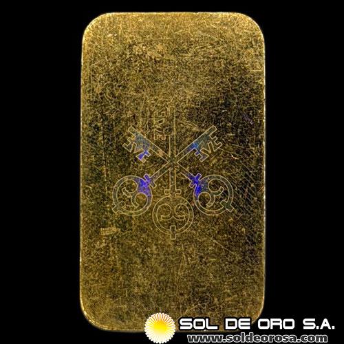 UBS - UNION BANK OF SWITZERLAND - 1 OUNCE - BARRA DE ORO 999