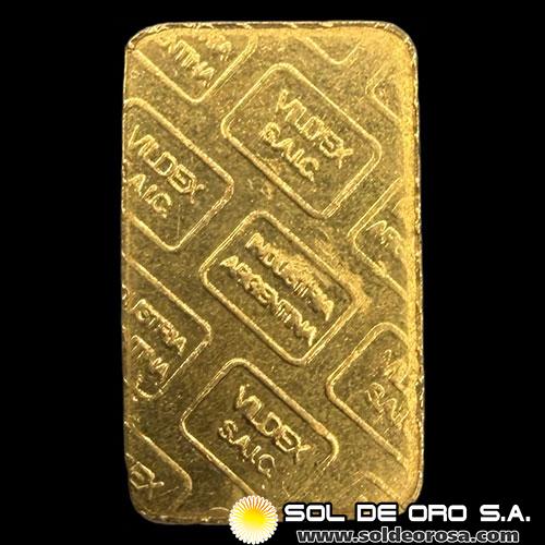 VILDEX SAIC - 5 GRAMOS - BARRA DE ORO 24K