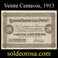 Billetes 1913 - Tramway