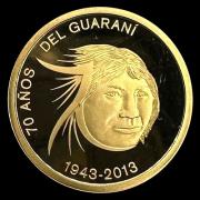 Monedas de 2013 - Plata y Oro - 70 A�os del Guaran�