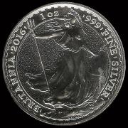 2 Pounds - Britannia - Onza de Plata