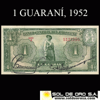 NUMIS - REPUBLICA DEL PARAGUAY - 1 GUARANI (MC203.a) - FIRMAS: PEDRO CABALLERO - EPIFANIO MENDEZ - BANCO CENTRAL DEL PARAGUAY