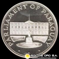 PARAGUAY - PM 183 - 150 GUARANIES, 1975 - Motivo: PARLAMENTO DEL PARAGUAY - MONEDAS CONMEMORATIVAS DE PLATA 