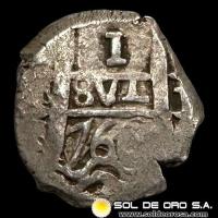 NA1 - BOLIVIA - 1 REAL, 1760/1769 - CARLOS III - MACUQUINA DE PLATA