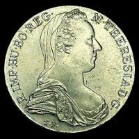 AUSTRIA - 1 THALER, 1780 - MARIA THERESIA - MONEDA DE PLATA