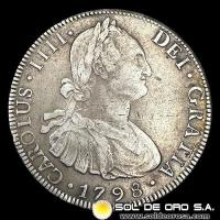 NA1 - BOLIVIA - 8 REALES, 1798 - CAROLUS IIII DEI GRATIA - MONEDA COLONIAL DE PLATA