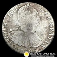 NA1 - BOLIVIA - 8 REALES, 1805 - CAROLUS IIII DEI GRATIA - MONEDA COLONIAL DE PLATA
