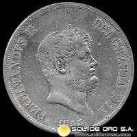 NA3 - ITALIA - REINO DE LAS SICILIAS - 120 GRANA, 1853 - FERDINANDO II - MONEDA DE PLATA