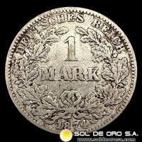 NA1 - ALEMANIA - 1 MARK, 1874 - MONEDA DE PLATA