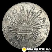 NA4 - REPUBLICA MEXICANA - 8 REALES, 1888 - CECA: CIUDAD DE MEXICO - MONEDA DE PLATA