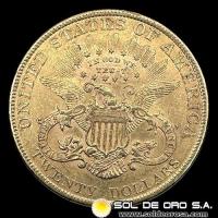 ESTADOS UNIDOS DE AMERICA - 20 DOLLARS, TIPO LIBERTAD, 1897 - MONEDA DE ORO