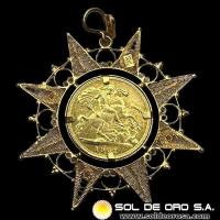 INGLATERRA - SOVEREIGN, LIBRA INGLESA (VICTORIA - CABEZA VIEJA) - MONEDA DE ORO 