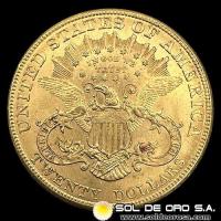 ESTADOS UNIDOS DE AMERICA - 20 DOLLARS, TIPO LIBERTAD, 1904 - MONEDA DE ORO