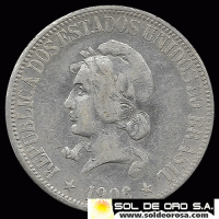 NA2 - NUMIS - BRASIL - 1000 REIS - 1906 - MONEDA DE PLATA