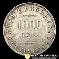 NA2 - BRASIL - 1.000 REIS - 1907 - MONEDA DE PLATA