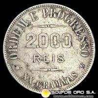 NA1 - BRASIL - 2000 REIS - 1907 - MONEDA DE PLATA