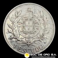 NA4 - PORTUGAL - 1 ESCUDO, 1910 - ESTABLECIMIENTO DE LA REPUBLICA - MONEDA DE PLATA