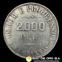 NA2 - BRASIL - 2.000 REIS - 1911 - MONEDA DE PLATA