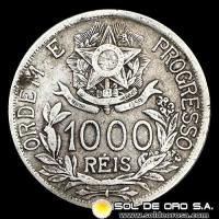 NA2 - BRASIL - 1.000 REIS - 1912 - MONEDA DE PLATA