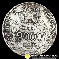 NA2 - BRASIL - 2.000 REIS - 1912 - MONEDA DE PLATA