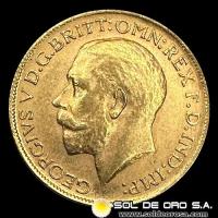 INGLATERRA - SOVEREIGN, LIBRA INGLESA (GEORGE V) - 1916 - MONEDA DE ORO