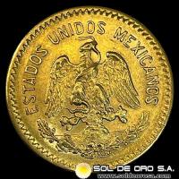 MEXICO - 10 PESOS, 1917 - MONEDA DE ORO