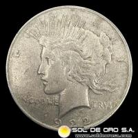 NA3 - ESTADOS UNIDOS DE AMERICA - PEACE DOLLAR, 1922 - PHILADELPHIA - MONEDA DE PLATA