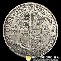 NA3 - INGLATERRA - HALF CROWN, 1931 - GEORGE V - MONEDA DE PLATA