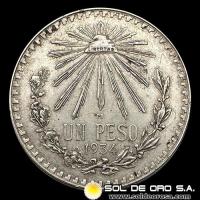 NA4 - MEXICO - 1 PESO, 1934 - MONEDA DE PLATA