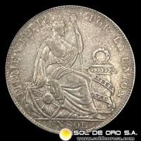 NA4 - REPUBLICA PERUANA - 1 SOL, 1934 - MONEDA DE PLATA