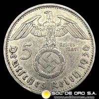 NA1 - ALEMANIA - 5 REICHSMARK, 1936 - MONEDA DE PLATA