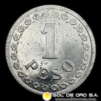 NUMIS - MONEDAS DEL PARAGUAY - 1 PESO, 1938 - MONEDA DE ALUMINIO