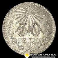 NA4 - MEXICO - 50 CENTAVOS, 1939 - MONEDA DE PLATA