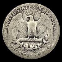 NA3 - ESTADOS UNIDOS - UNITED STATES - WASHINGTON QUATER DOLLAR, 1943 - MONEDA DE PLATA 