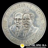 NA4 - MEXICO - 10 PESOS, 1960 - INDEPENDENCIA Y LIBERTAD - MONEDA DE PLATA